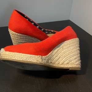 Espadrille Wedge, red Merona